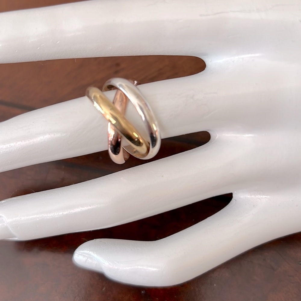 Triple gold ring size 7